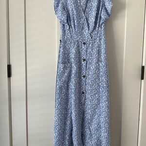 Sienna Sky blue floral dress XS‎